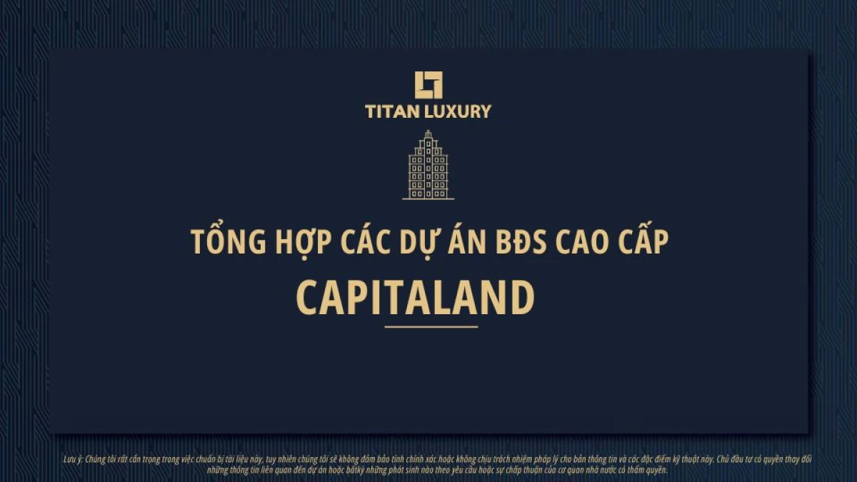 Căn hộ CapitaLand tiện ích vượt trội